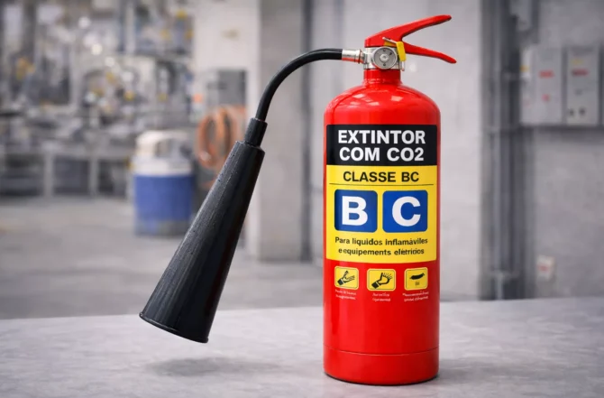 EXTINTOR COM CO2 CLASSE BC