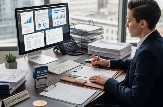 Emissão de laudos e certificação