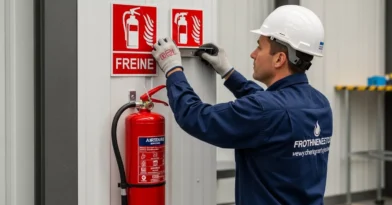 Instalação de suportes e sinalização