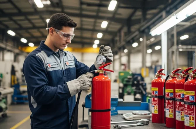 Reteste de Extintores contra Incêndios